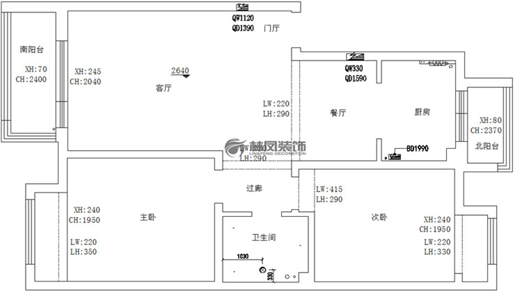 保利溪湖林語(yǔ)-88平-北歐風(fēng)格-原始戶型圖.jpg