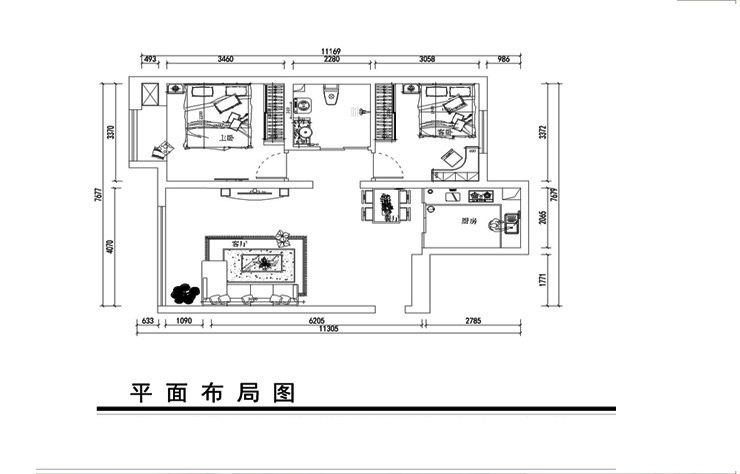 鑫豐雍景豪庭-88平-現(xiàn)代風格-平面圖.jpg