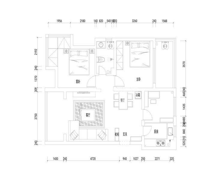 陽光100鳳凰社-105平-現(xiàn)代風(fēng)格-平面圖.jpg