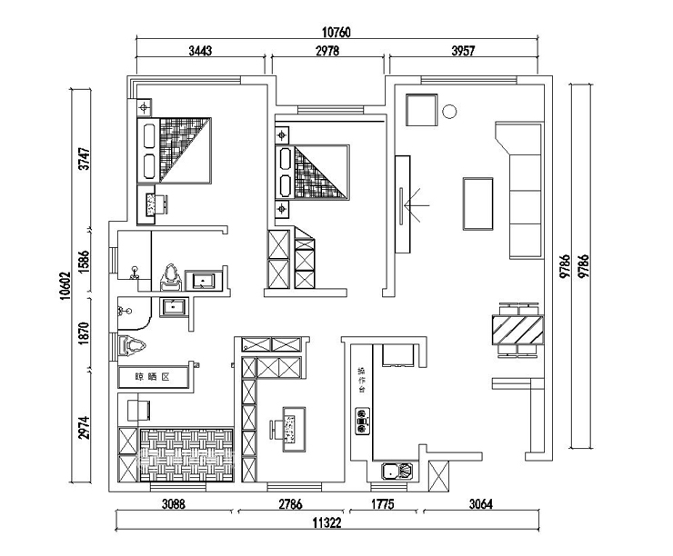 保利紫荊公館公館-130平 現(xiàn)代輕奢 戶型圖.jpg